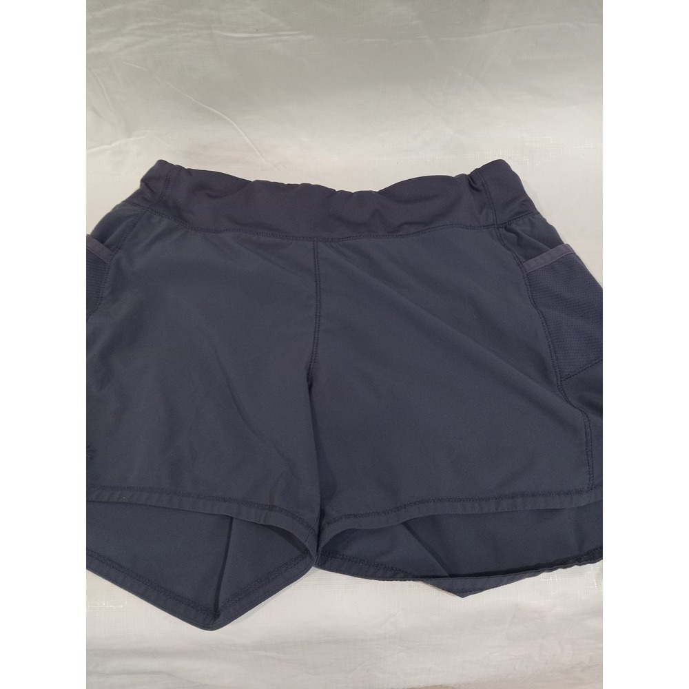 Athleta Girl Record Breaker 3 Inch Shorts  Blue XL 14 Active Running Mesh Pocket